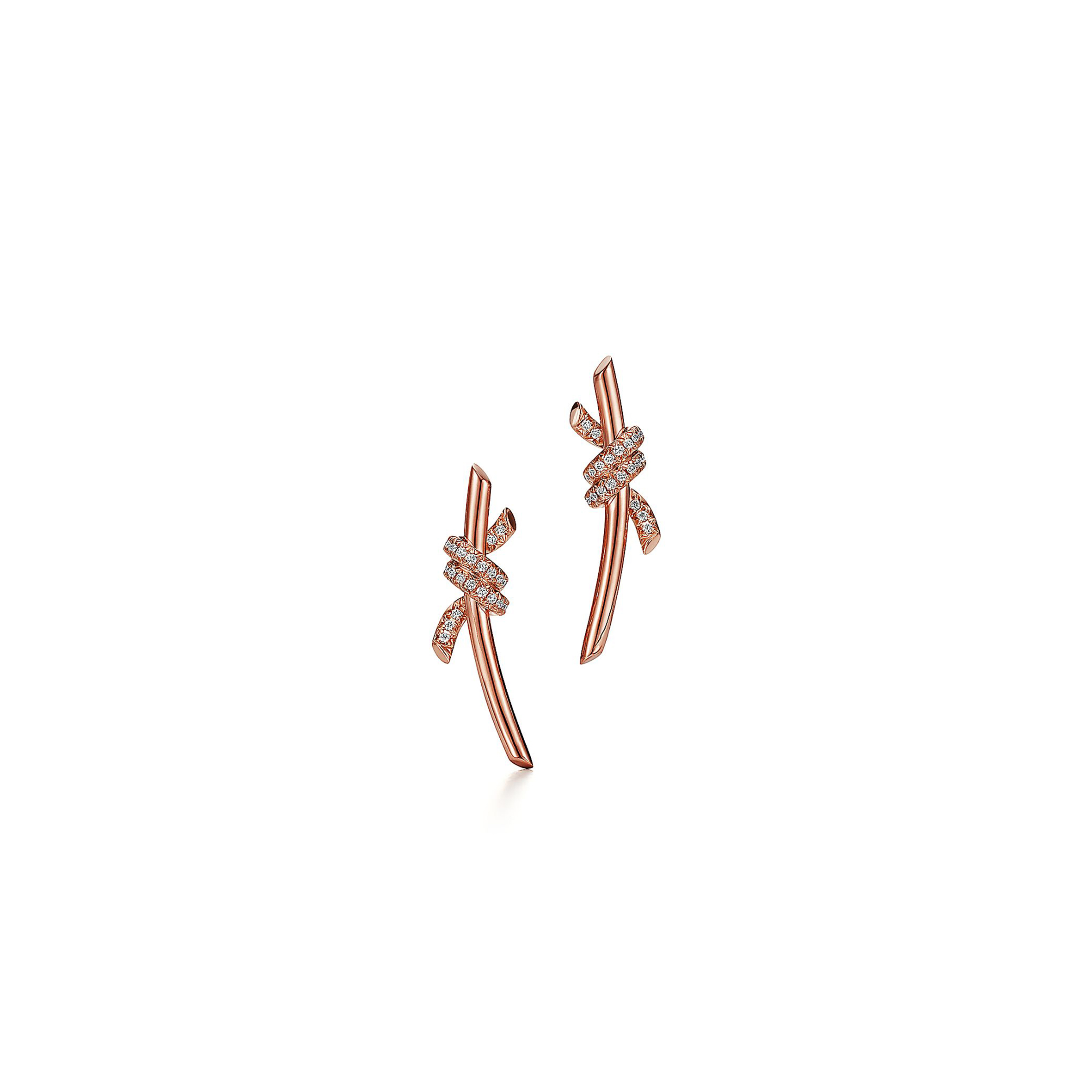 TIFFANY EARRINGS IN ROSE GOLD WITH DIAMONDS 69526136
